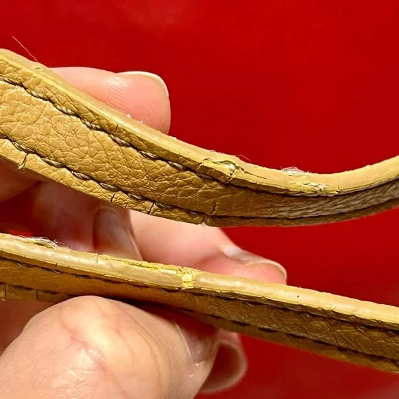 Nine West Red Tote with Tan Straps - Picture 8 of 16